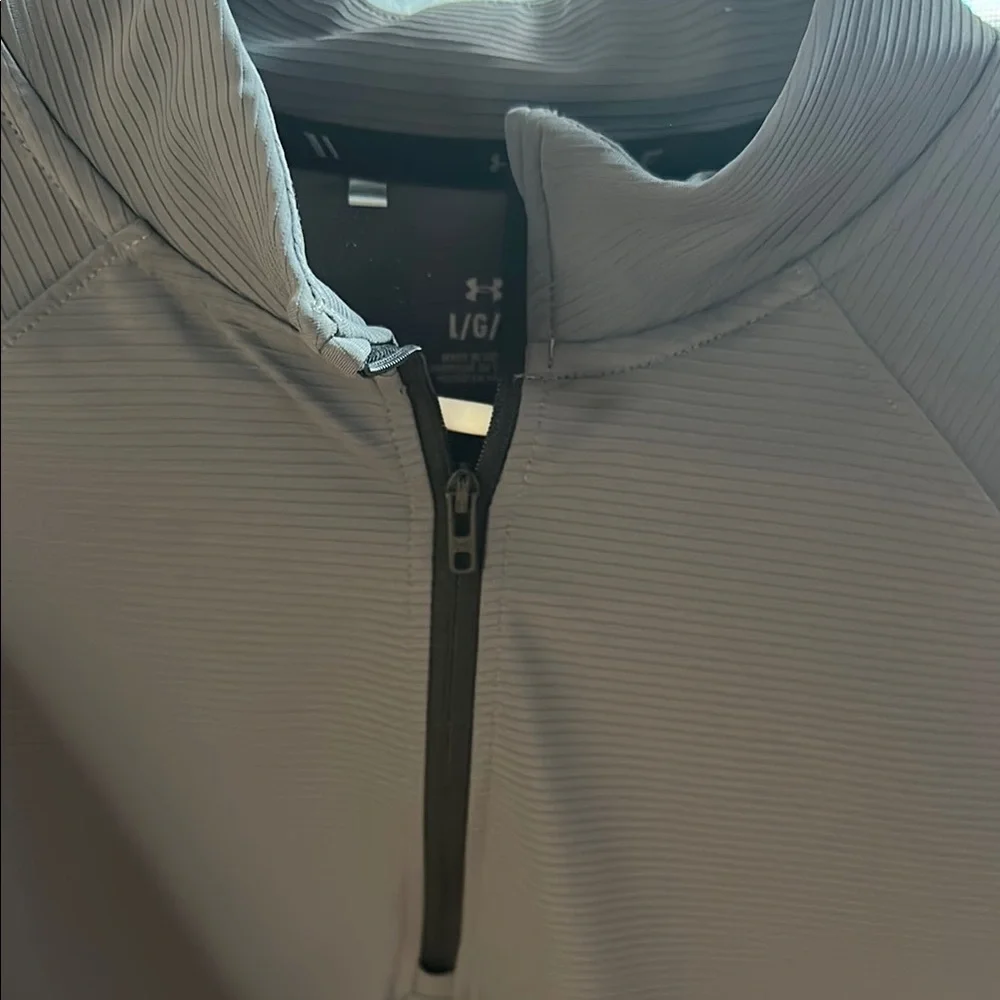 Men's Gray Half-Zip Jacket